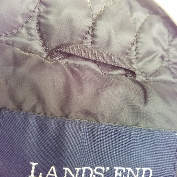 NWOT Lands' End Black Quilted Jacket Women's Large | Fall Winter Coats Jackets - Picture 6 of 15